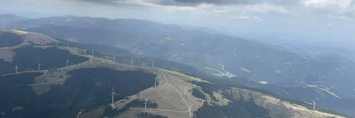 Flugwegposition um 12:03:38: Aufgenommen in der Nähe von Gemeinde Langenwang, Österreich in 2199 Meter